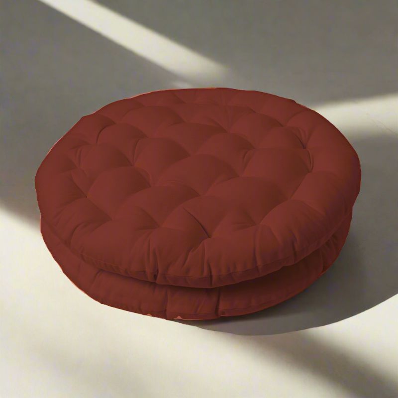 Buy Gloria Floor Cushion (Terracotta Brown) - Set Of Two Floor Cushions from Vaaree