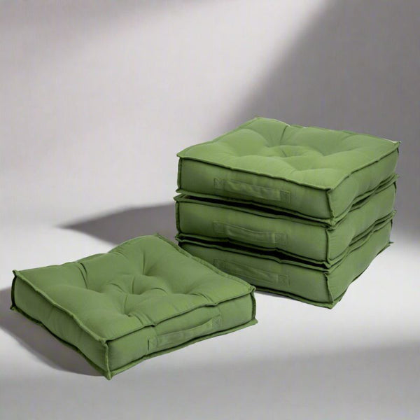 Buy Tara Floor Cushion (Light Green) - Set Of Four Floor Cushions from Vaaree