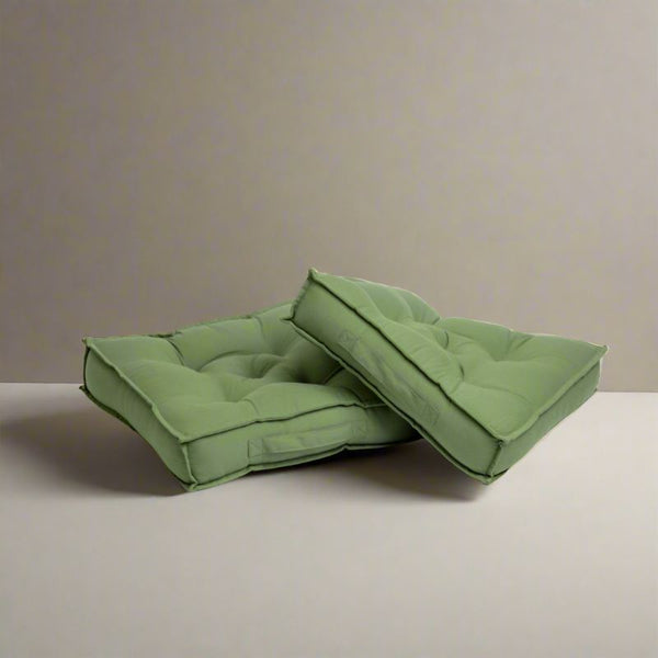 Buy Tara Floor Cushion (Light Green) - Set Of Two Floor Cushions from Vaaree