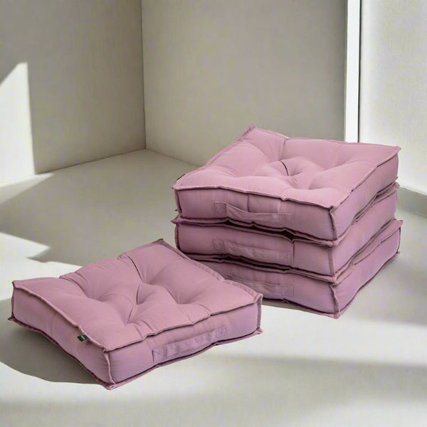 Buy Tara Floor Cushion (Lilac Purple) - Set Of Four Floor Cushions from Vaaree