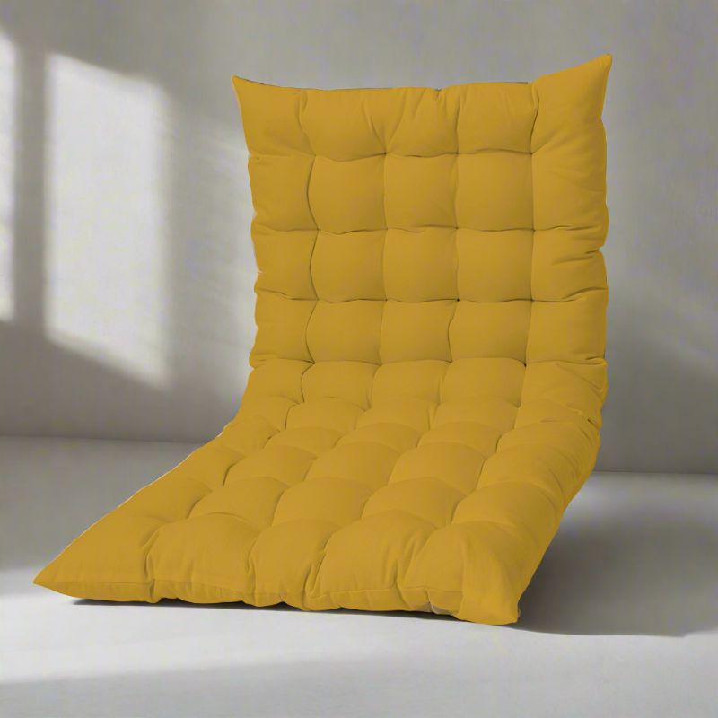 Buy Travis Floor Cushion (Mustard Yellow) - Set Of Two Floor Cushions from Vaaree