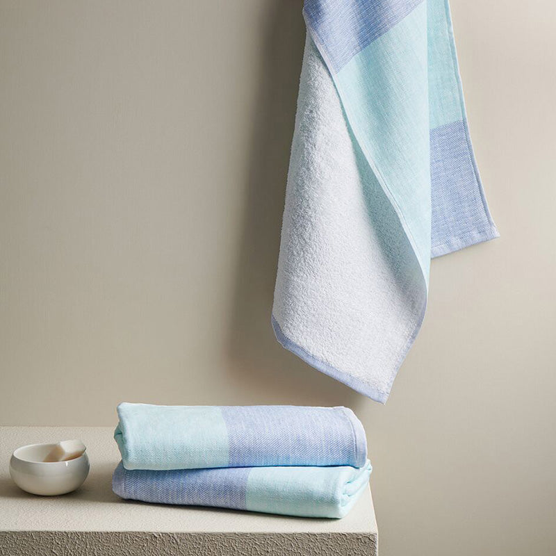 Buy Viya Terry Towel Combo (Aqua & Cobalt) - Four Piece Set Towel Sets from Vaaree