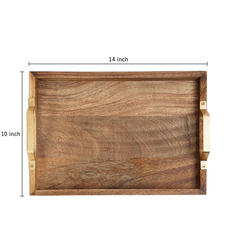 Buy Imra Mangowood Tray Serving Tray from Vaaree