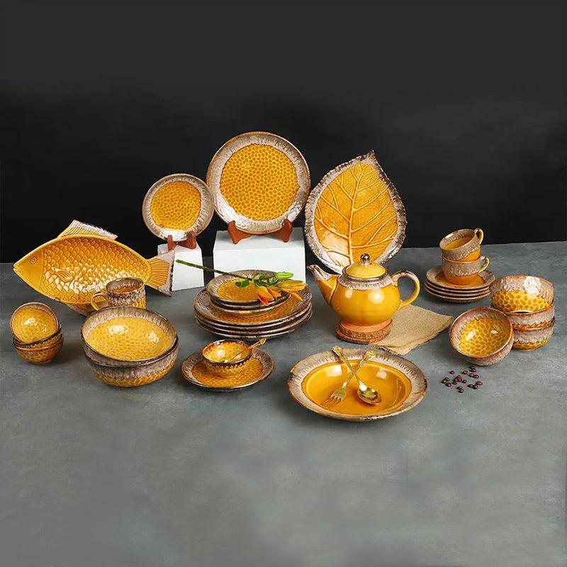 Buy Imala Handmade Dinner Set - Fifty Four Piece Set Dinner Set from Vaaree