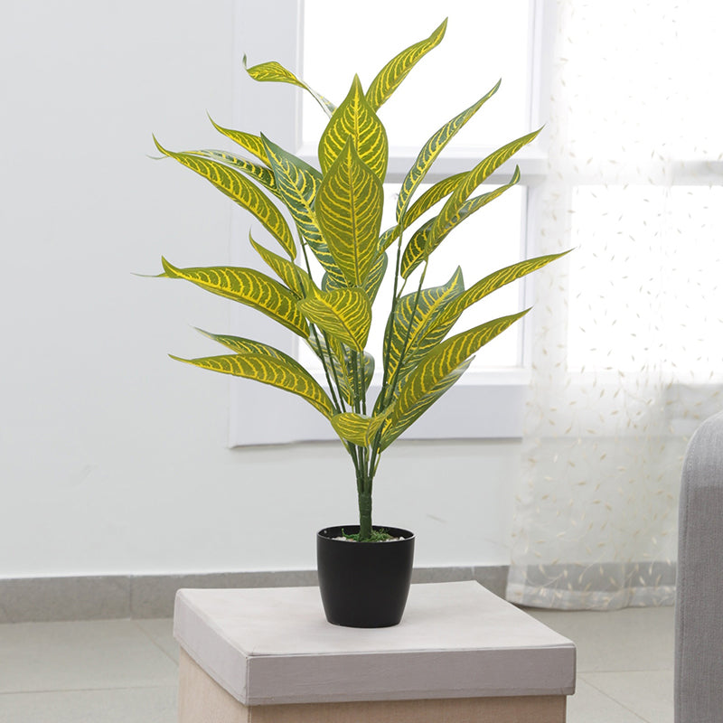 Buy Faux Roosevelt Croton Plant - 2.2 Feet Artificial Plants from Vaaree