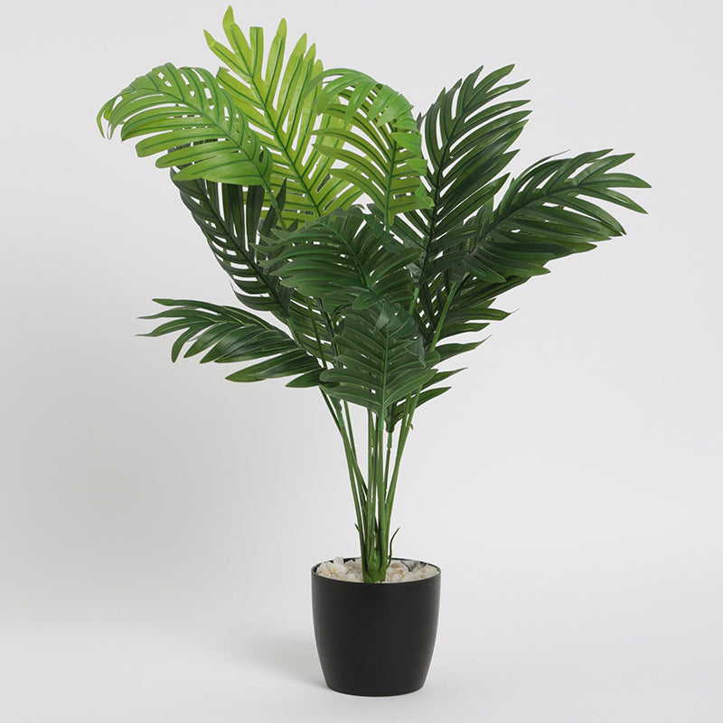 Artificial Plants - Faux Dypsis Baronii Corton Plant With Pot - 55 Cms