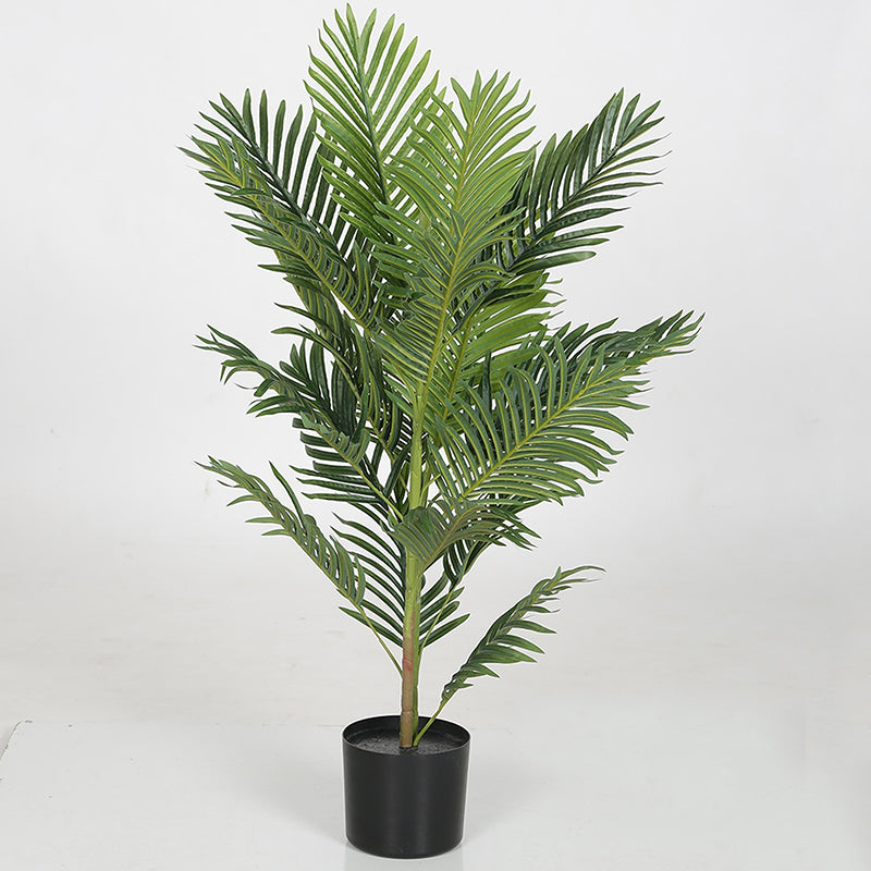 Artificial Plants - Faux Areca Palm Tree With Pot - 2.9 Feet