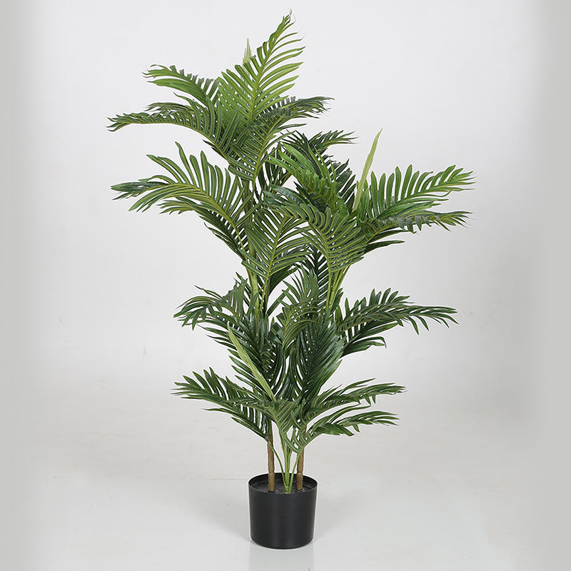 Artificial Plants - Faux Areca Dypsis Tree With Pot - 3.9 Feet