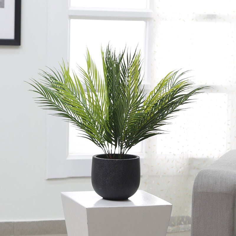 Artificial Plants - Faux Tropical Palm Bush (50 Cms) - Set Of Two