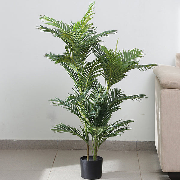 Artificial Plants - Faux Areca Dypsis Tree With Pot - 3.9 Feet