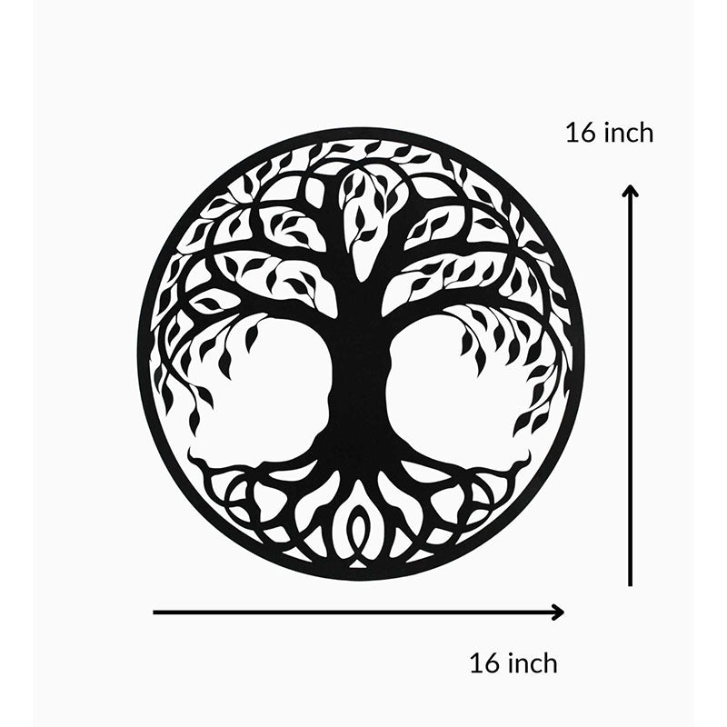 Buy Tree Of Life Black Wall Art Wall Accents from Vaaree