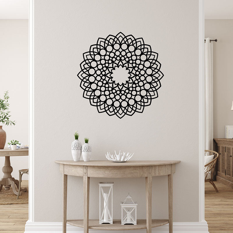 Buy Ikso Mandala Black Wall Art Wall Accents from Vaaree