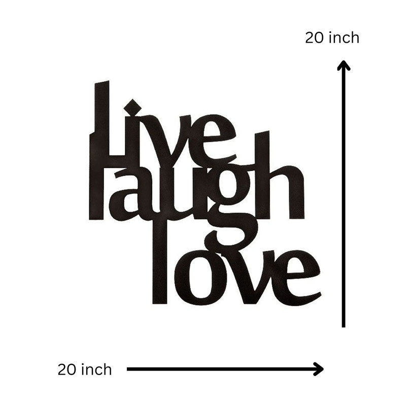 Wall Accents - Live Laugh Love Black Wall Art