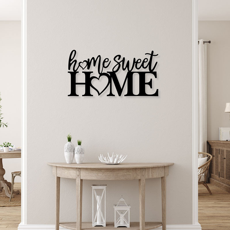 Wall Accents - Home Sweet Home Black Wall Art