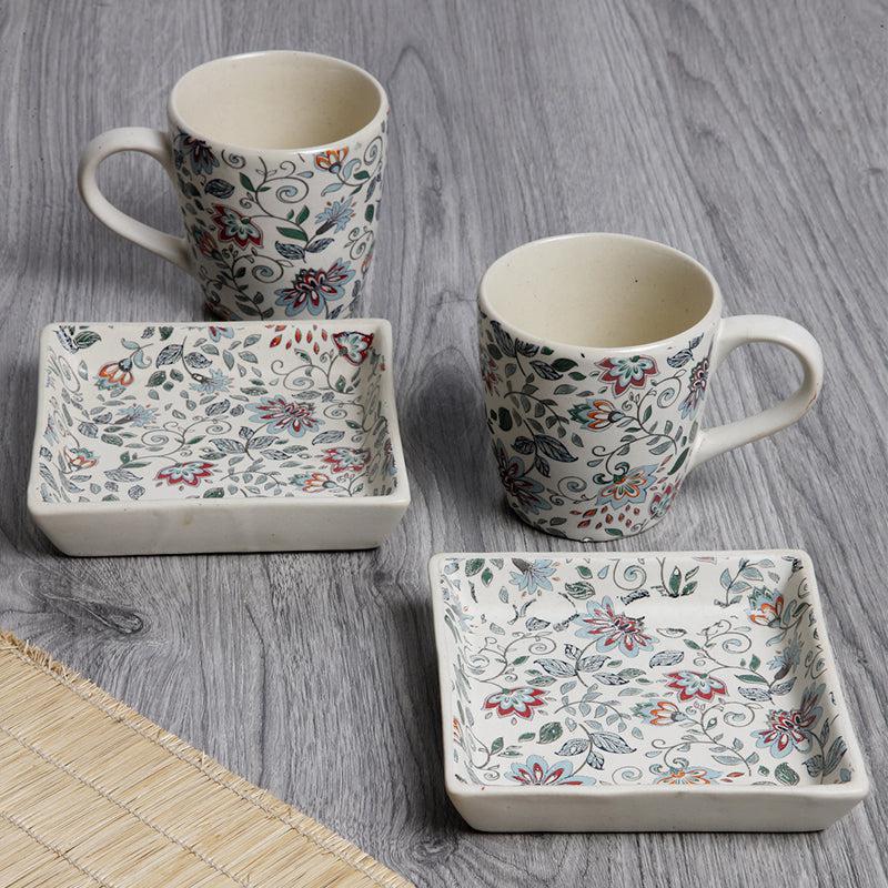 Buy Fantora Ethnic Mug (220 ML) - Three Piece Set Tea Cup & Saucer from Vaaree