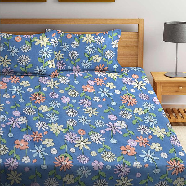 Buy Hades Floral Bedsheet Bedsheets from Vaaree