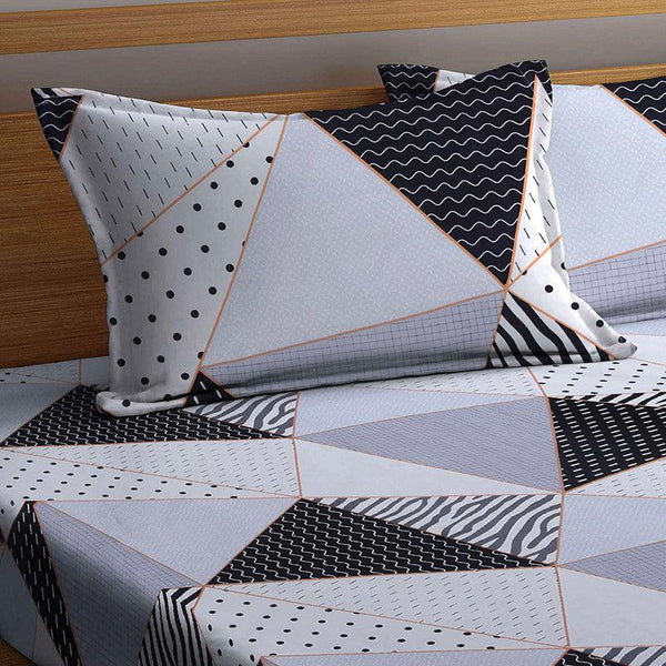 Buy Archie Geometric Bedsheet Bedsheets from Vaaree