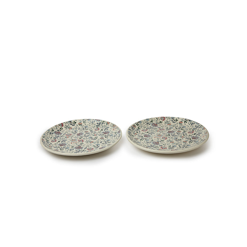 Quarter Plate - Exora Floral Quarter Plate - Set Of Two