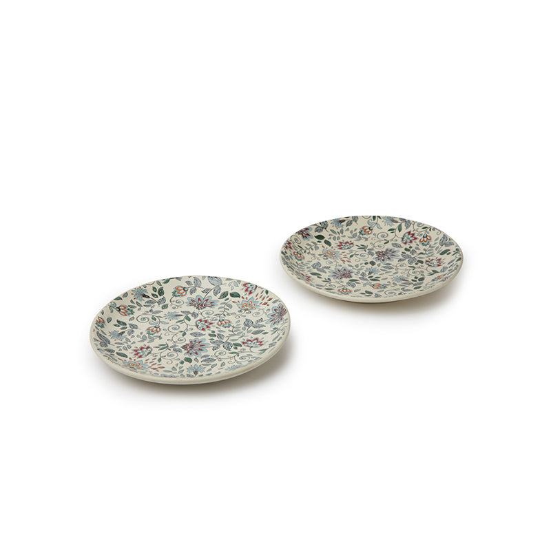 Dinner Plate - Exora Floral Dinner Plate - Set Of Two