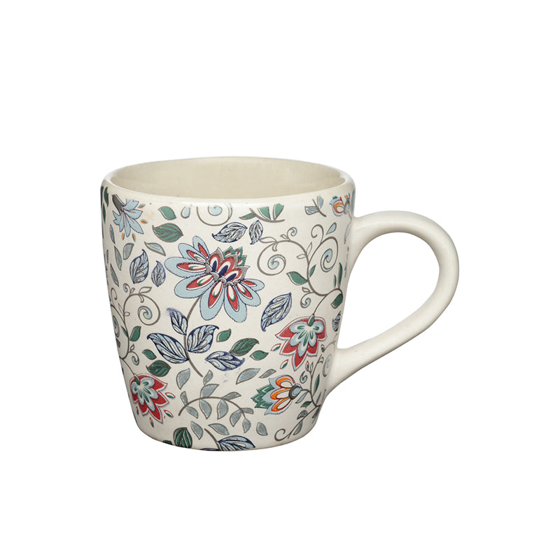 Buy Exora Floral Ceramic Mug (220 ML) - Set Of Six Mug & Tea Cup from Vaaree