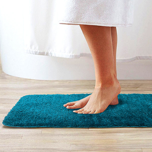 Bath Mats - Cleve Anti Skid Bath Mat - Turquoise