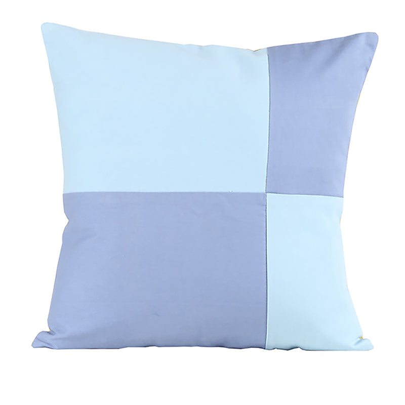 Buy Bhumiti Grided Cushion Cover - Blue Cushion Covers from Vaaree