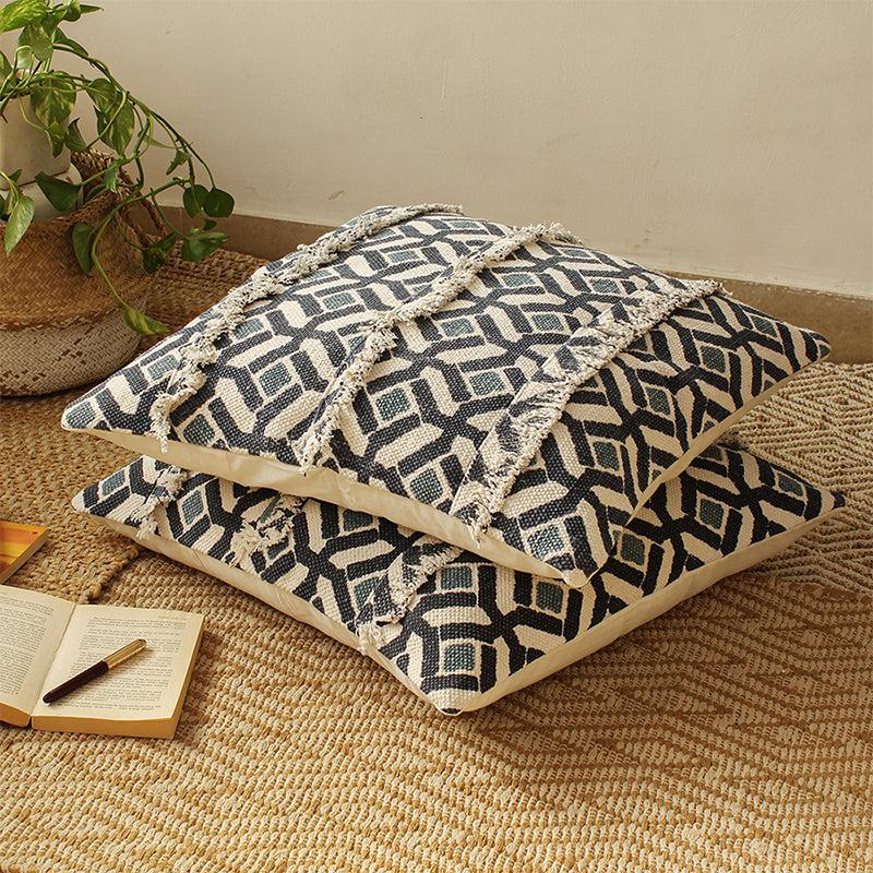 Cushion Cover Sets - Chhabadi Cushion Cover (Blue) - Set Of Two