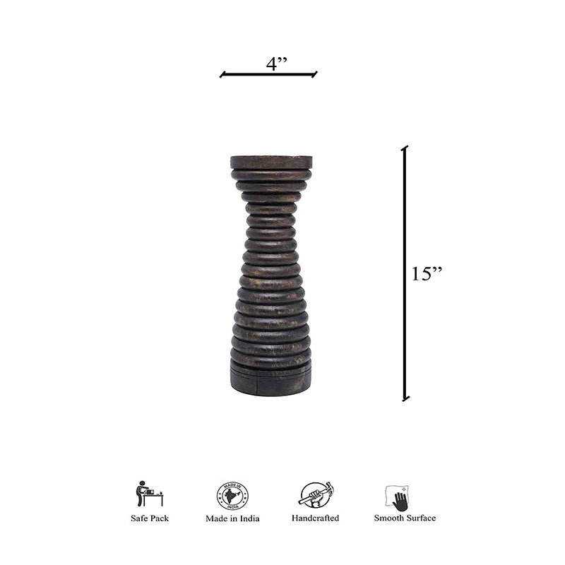 Buy Venero Ribbed Candle Holder Candle Holders from Vaaree