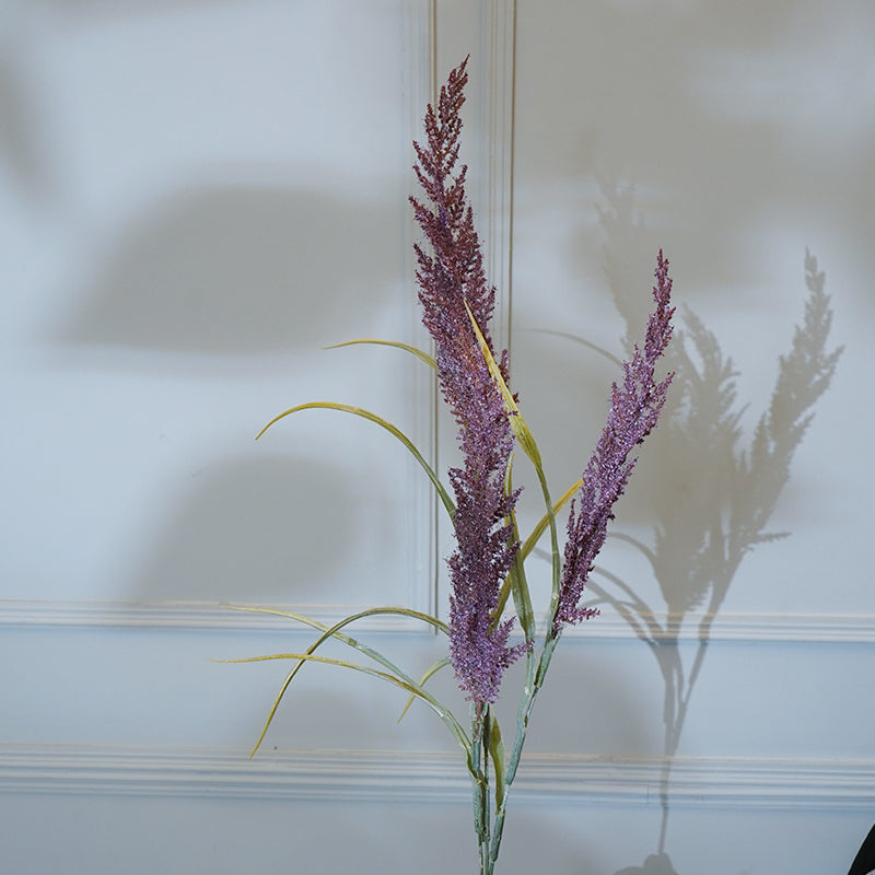 Buy Faux Reed Lavender Flower Stick (Lilac) - 34 CM Artificial Flowers from Vaaree