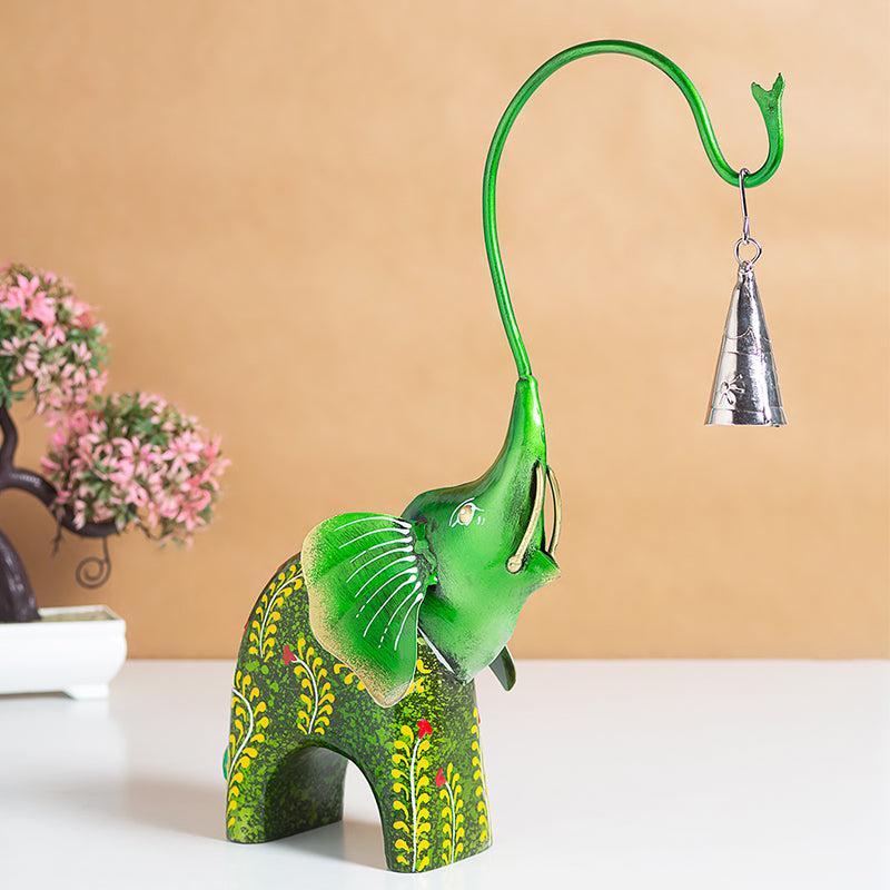 Buy Gaja Ghanti Showpiece - Green Showpieces from Vaaree