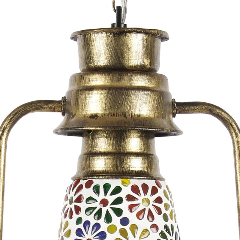 Buy Madhura Mosaic Lantern Ceiling Lamp - Gold Ceiling Lamp from Vaaree