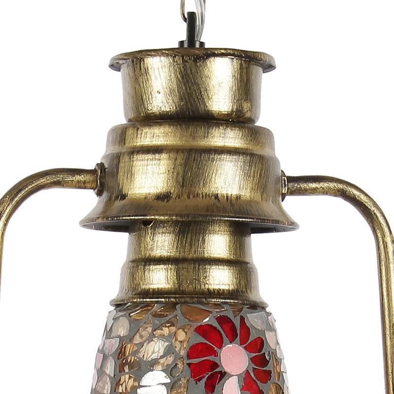 Buy Phoolkari Mosaic Lantern Ceiling Lamp - Gold Ceiling Lamp from Vaaree