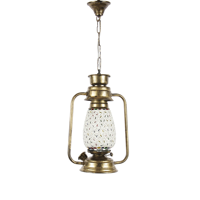 Buy Siera Mosaic Lantern Ceiling Lamp - Gold Ceiling Lamp from Vaaree