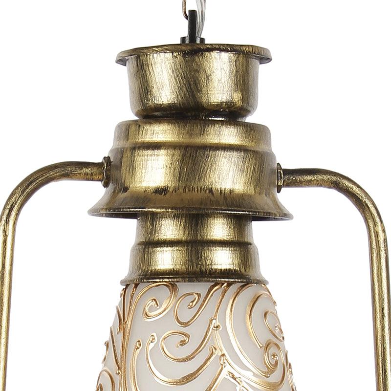 Buy Saagar Mosaic Lantern Ceiling Lamp - Gold Ceiling Lamp from Vaaree