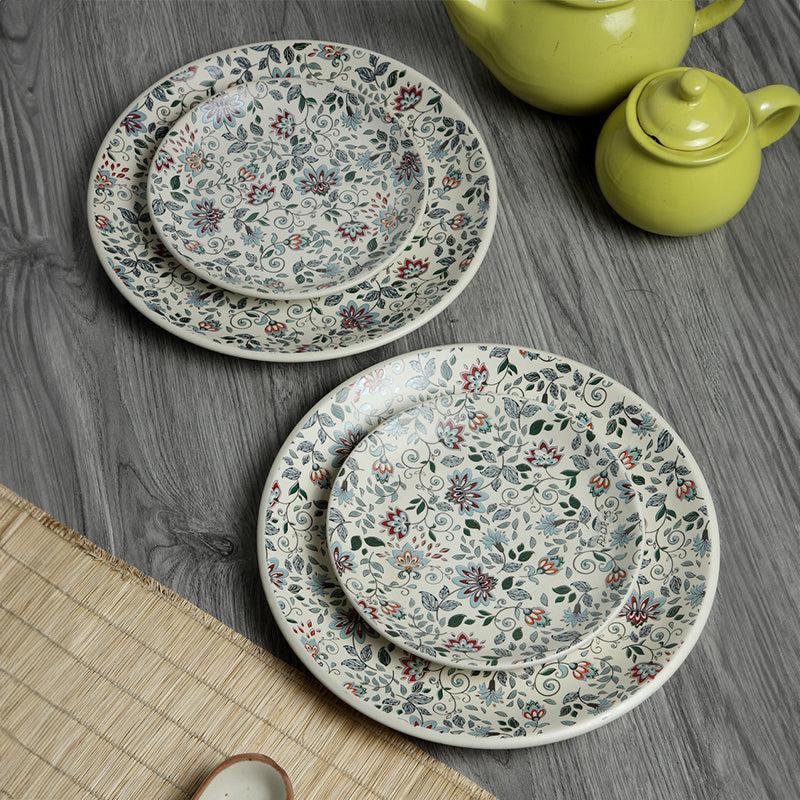 Buy Exora Floral Dinner Set - Four Piece Set Dinner Set from Vaaree