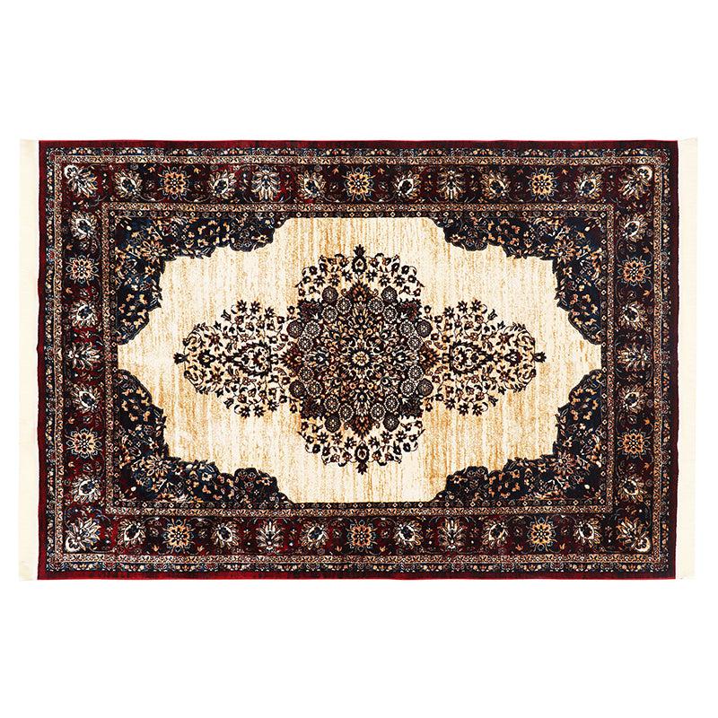 Buy Taaviya Ethnic Carpet - Maroon & Beige Carpet from Vaaree