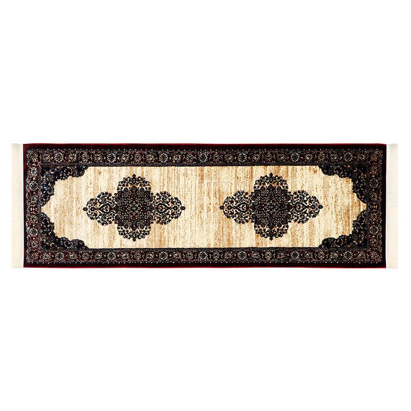 Buy Taaviya Ethnic Runner Rug - Maroon & Beige Runner Rug from Vaaree