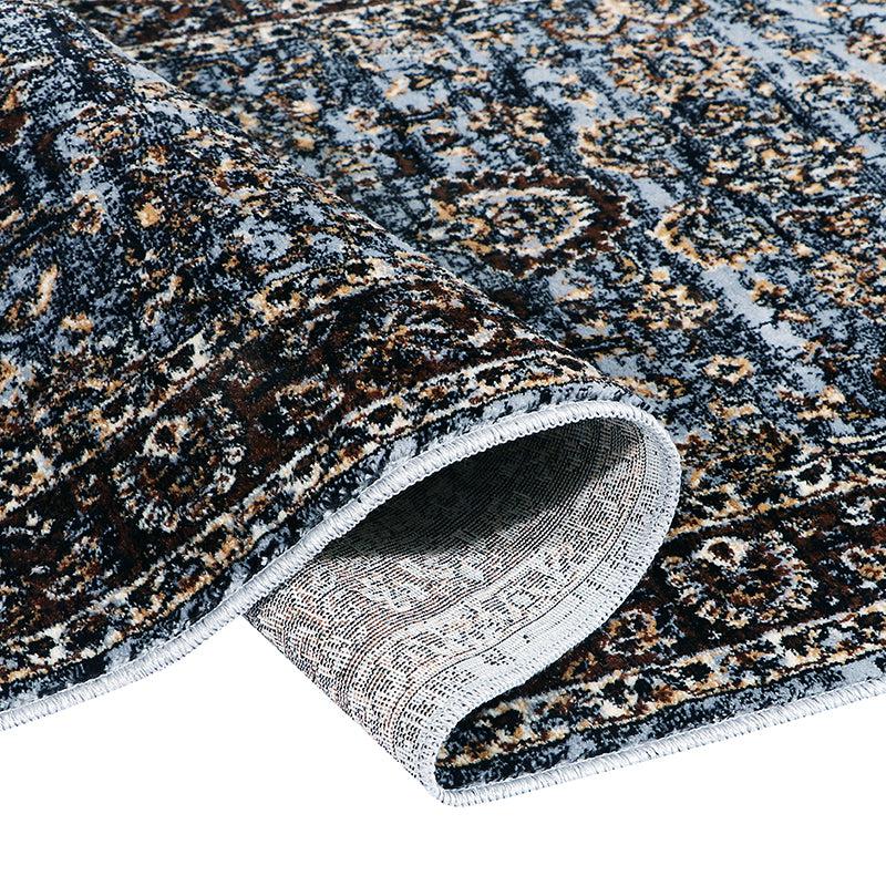 Buy Aavni Flora Runner Rug - Blue Runner Rug from Vaaree