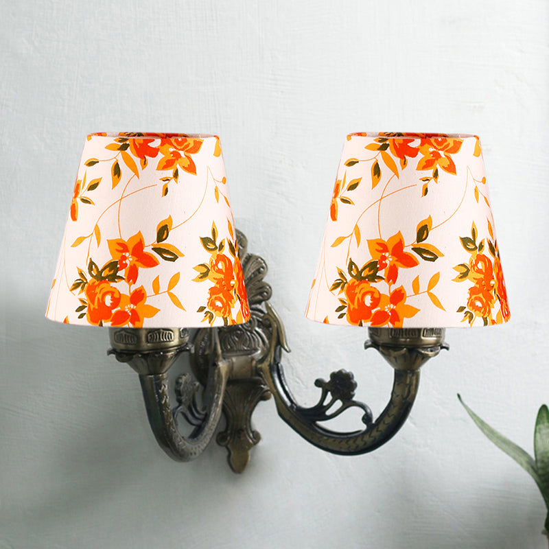 Wall Lamp - Vintage Ibis Flora Conical Duo Wall Lamp