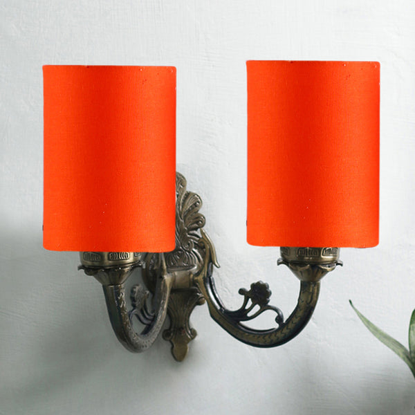 Wall Lamp - Vintage Cylindrical Duo Wall Lamp - Orange