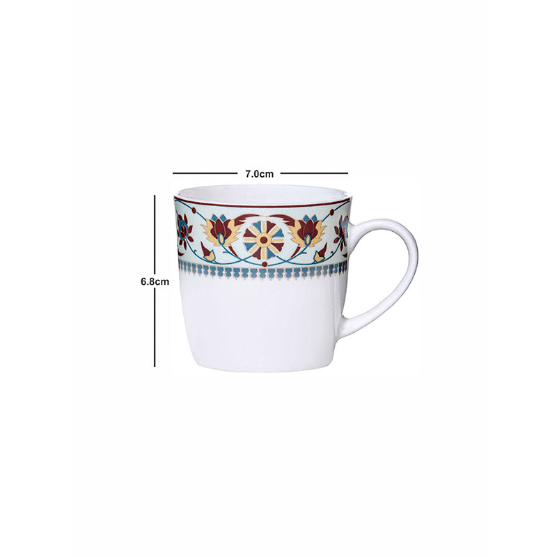 Mug & Tea Cup - Bhava Ethnic Mug (200 ML) - Set Of Six