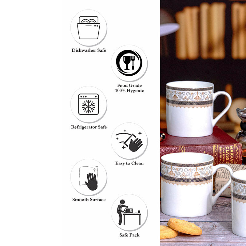 Buy Rachna Ethnic Mug (210 ML) - Set Of Six Mug & Tea Cup from Vaaree