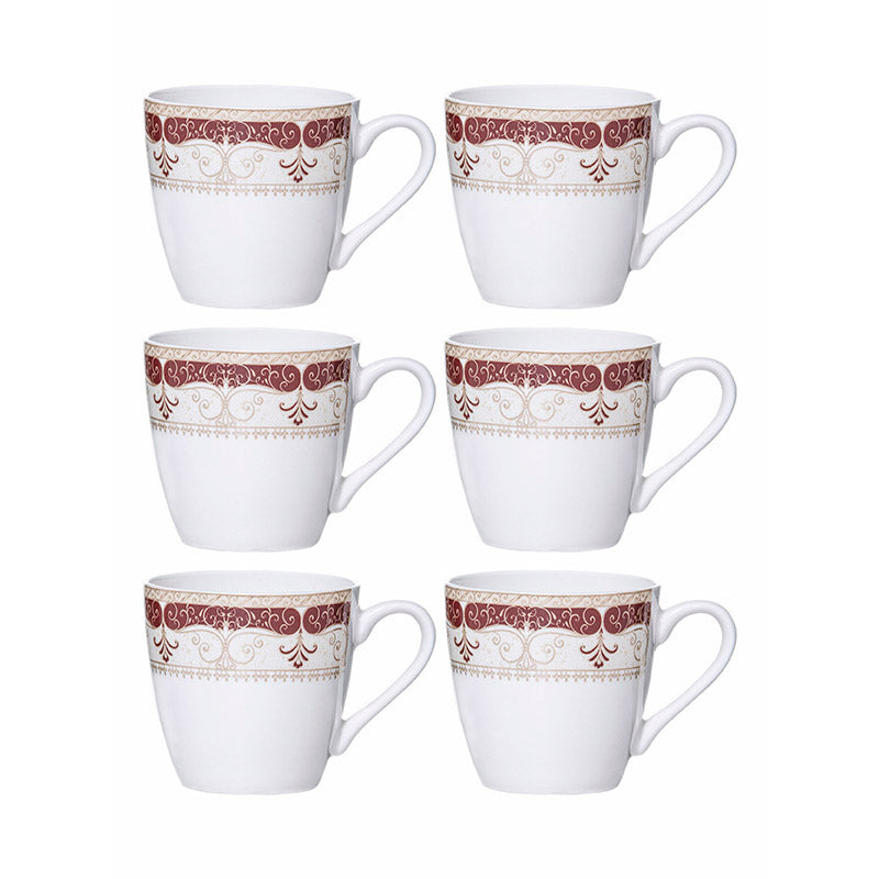 Mug & Tea Cup - Theara Ethnic Mug (150 ML) - Set Of Six