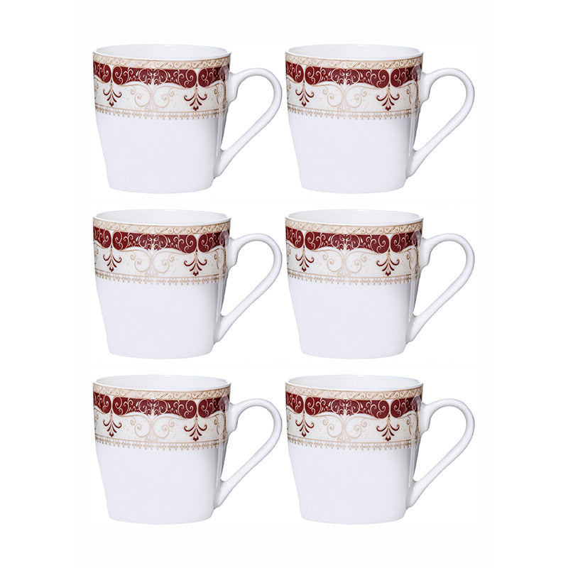 Mug & Tea Cup - Theara Ethnic Mug (180 ML) - Set Of Six