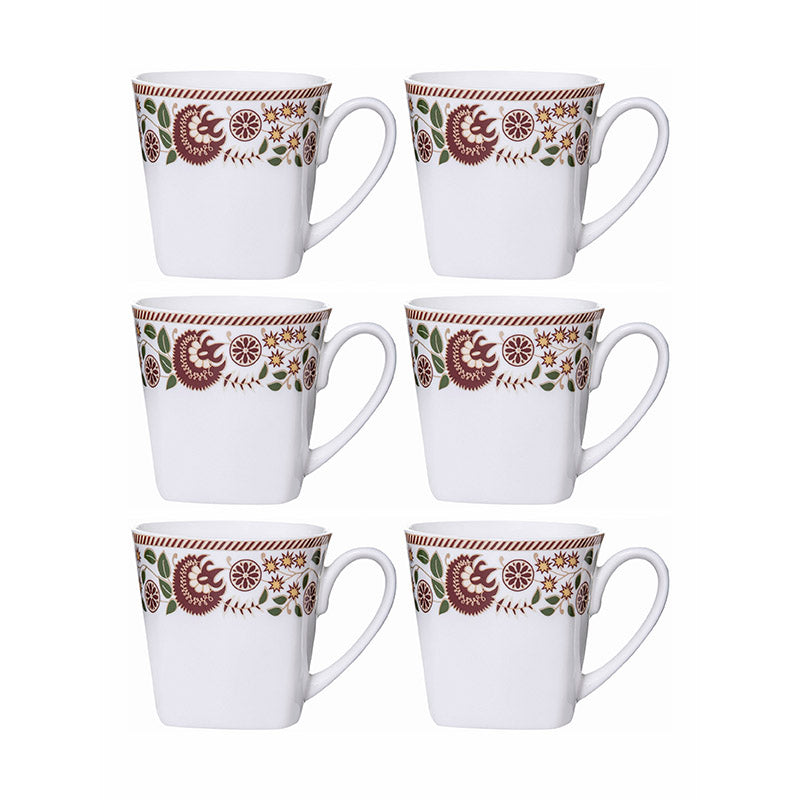 Buy Glorima Ethnic Mug (180 ML) - Set Of Six Mug & Tea Cup from Vaaree