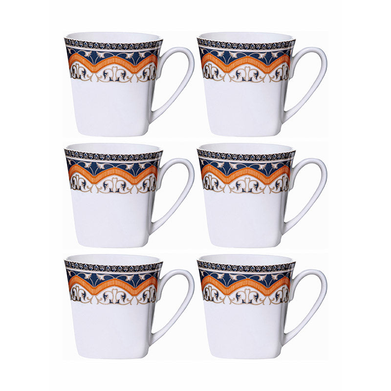 Mug & Tea Cup - Ledo Ethnic Mug (180 ML) - Set Of Six