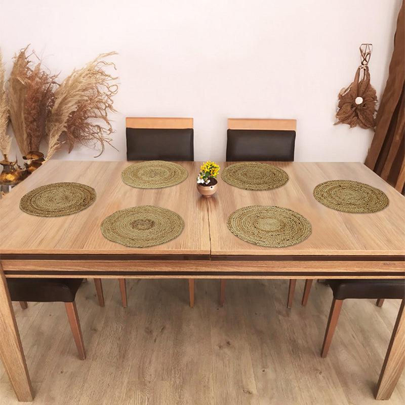 Buy Elda Jute Placemat - Set Of Six Table Mats from Vaaree