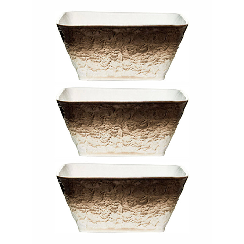 Buy Clover Brown Serving Bowl (850 ML) - Set Of Three Bowl from Vaaree