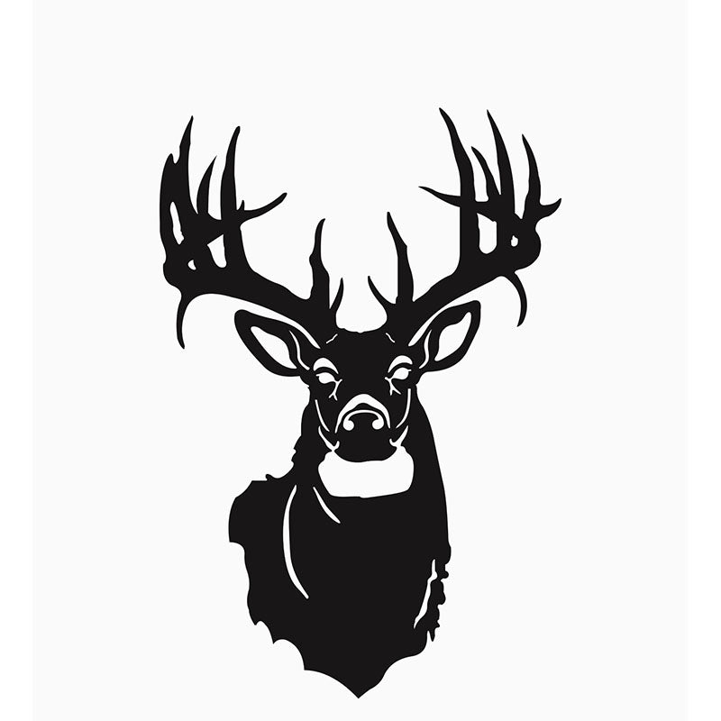 Wall Accents - Reindeer Emerge Black Wall Art