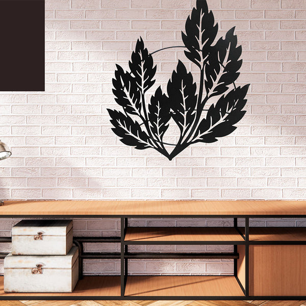 Wall Accents - Leaves Black Wall Art